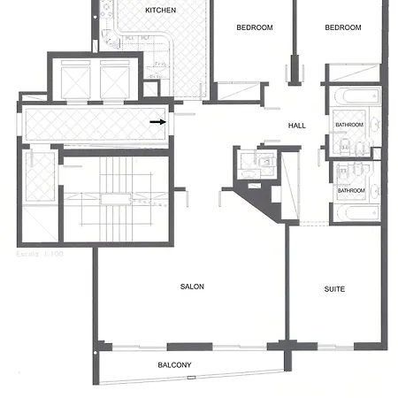 Haven In - Exquisite Floor With 7 Meters Balcony To The Largest Riverfront In Apartment *